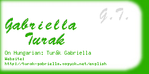 gabriella turak business card