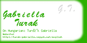 gabriella turak business card